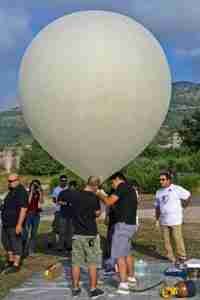 lancio pallone spaziale