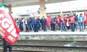 Manifestazione CGIL - Occupata Stazione di Gioia Tauro