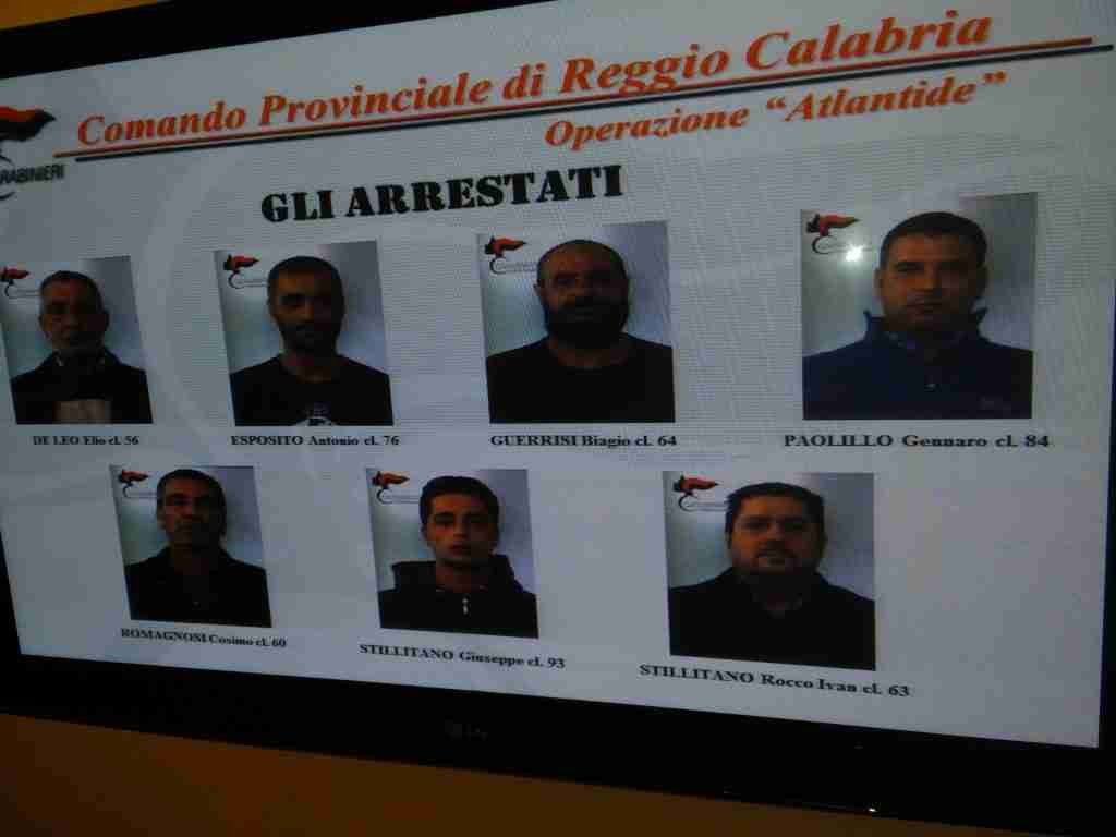 Le foto degli arrestati dell'operazione Atlantide